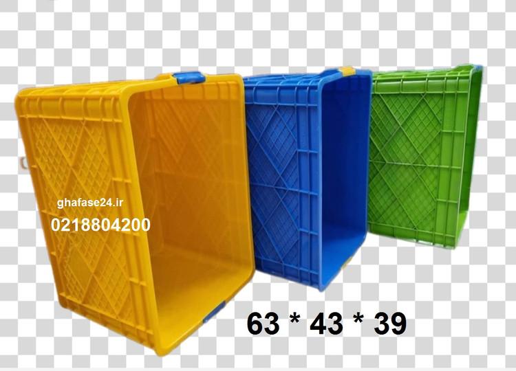 سبد پلاستیکی سایز بزرگ جعبه پلاستیکی صنعتی 39*43*63 کد 850